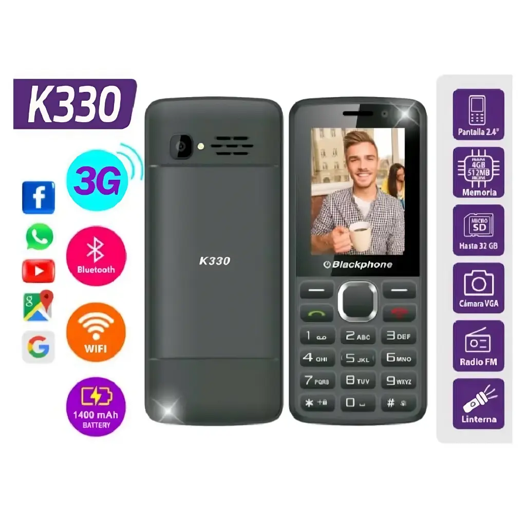 Celular Blackphone K330 Celular 3G con redes sociales (3).webp